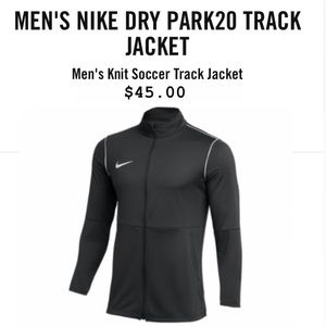 MENS NIKE DRY PARK20 TRACK JACKET